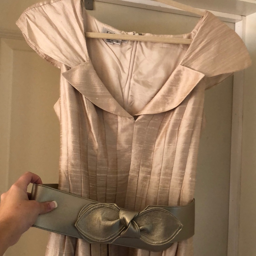 Kay Unger Cream Dress